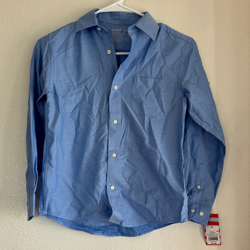 Cat & Jack Light Blue Button-Down Shirt